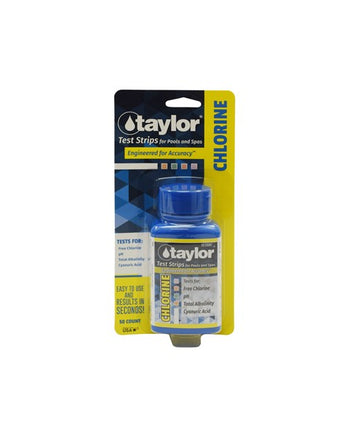 Chlorine Test Strips for Free Chlorine, pH, Alkalinity, CYA (50/bottle) | 1lb